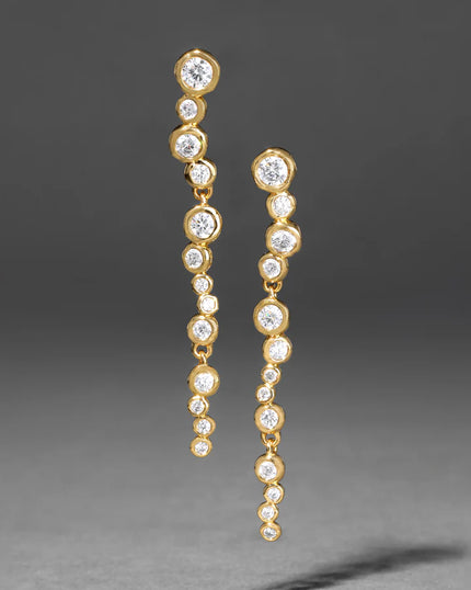 ASTERALES GOLD CASCADING EARRING