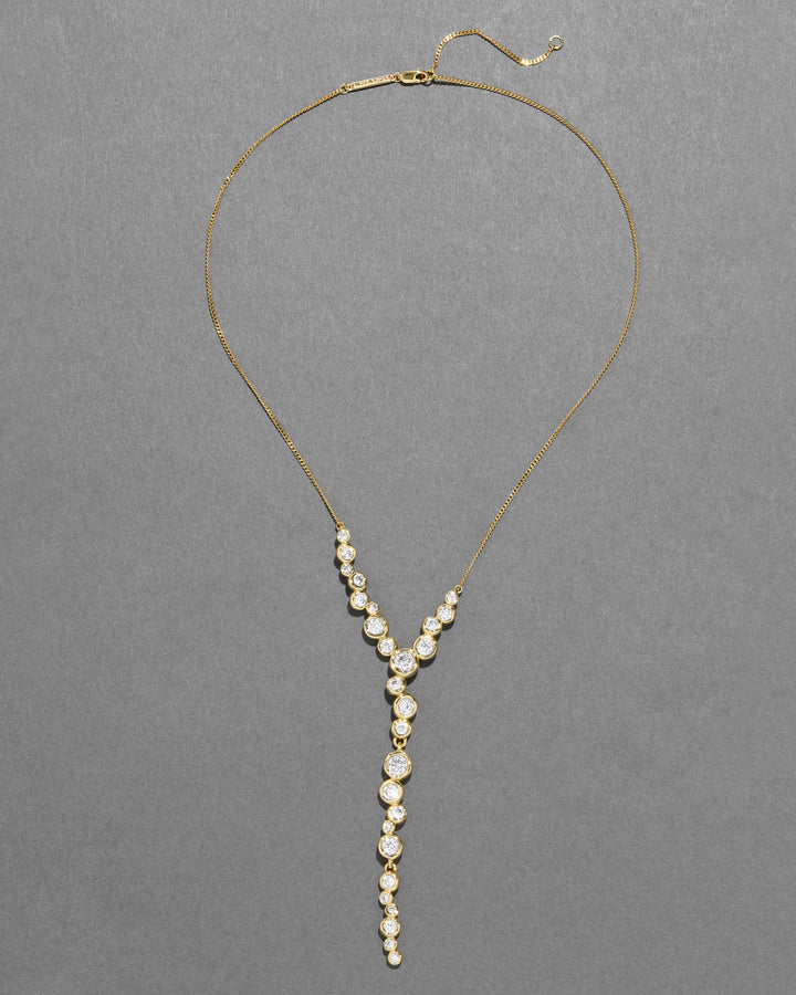 ASTERALES GOLD CASCADING NECKLACE