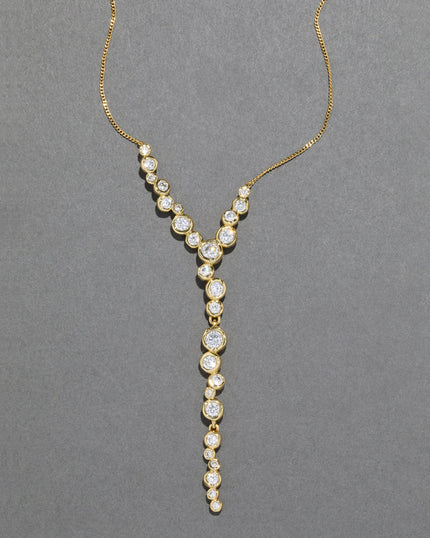 ASTERALES GOLD CASCADING NECKLACE