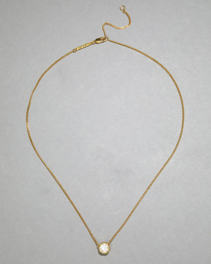 ASTERALES GOLD SOLITAIRE NECKLACE