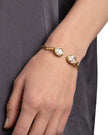 ASTERALES CRYSTAL CAPPED HINGE BRACELET