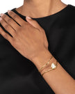 ASTERALES GOLD FLOATING CUFF BRACELET