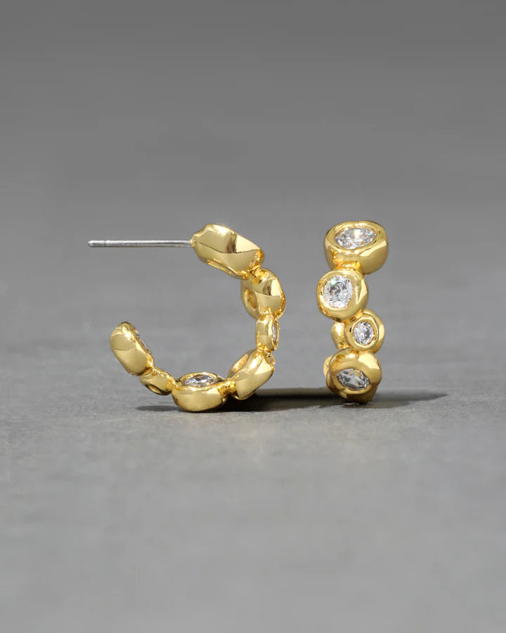 ASTERALES GOLD SMALL HOOP EARRING