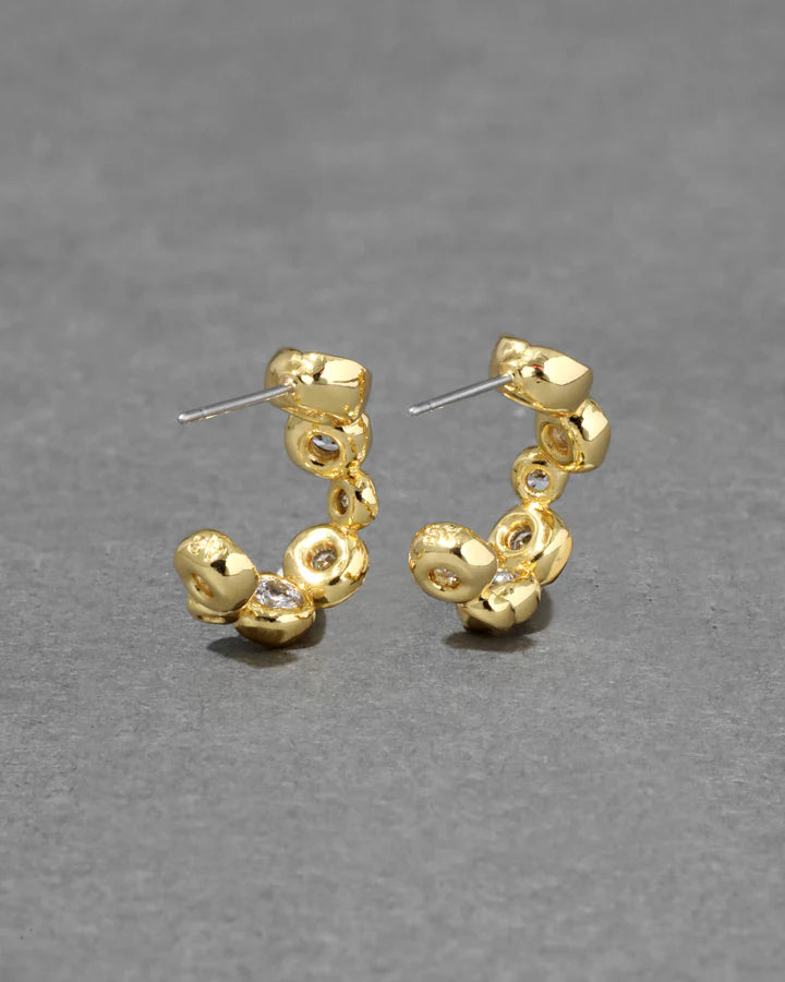 ASTERALES GOLD SMALL HOOP EARRING