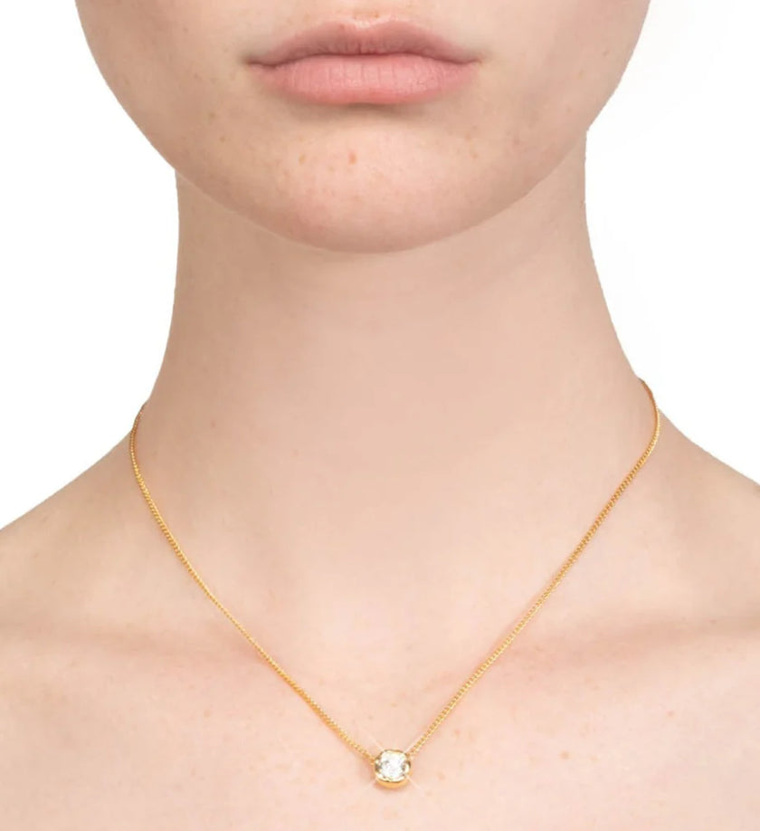 ASTERALES GOLD SOLITAIRE NECKLACE