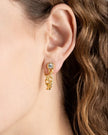 ASTERALES CHAIN LINKED FRONT BACK EARRING