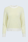 AURA RELAXED CREW NECK SWEATER IN LIMEADE