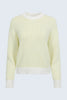 AURA RELAXED CREW NECK SWEATER IN LIMEADE