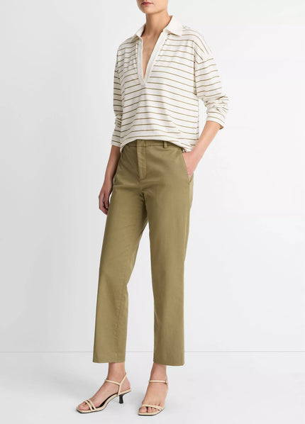 AVERY MID RISE ITALIAN STRETCH COTTON CHINO PANT