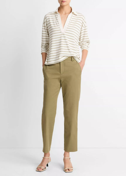AVERY MID RISE ITALIAN STRETCH COTTON CHINO PANT