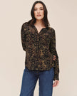 UTILITY POCKET BUTTON DOWN IN DITSY CAMO PRINT