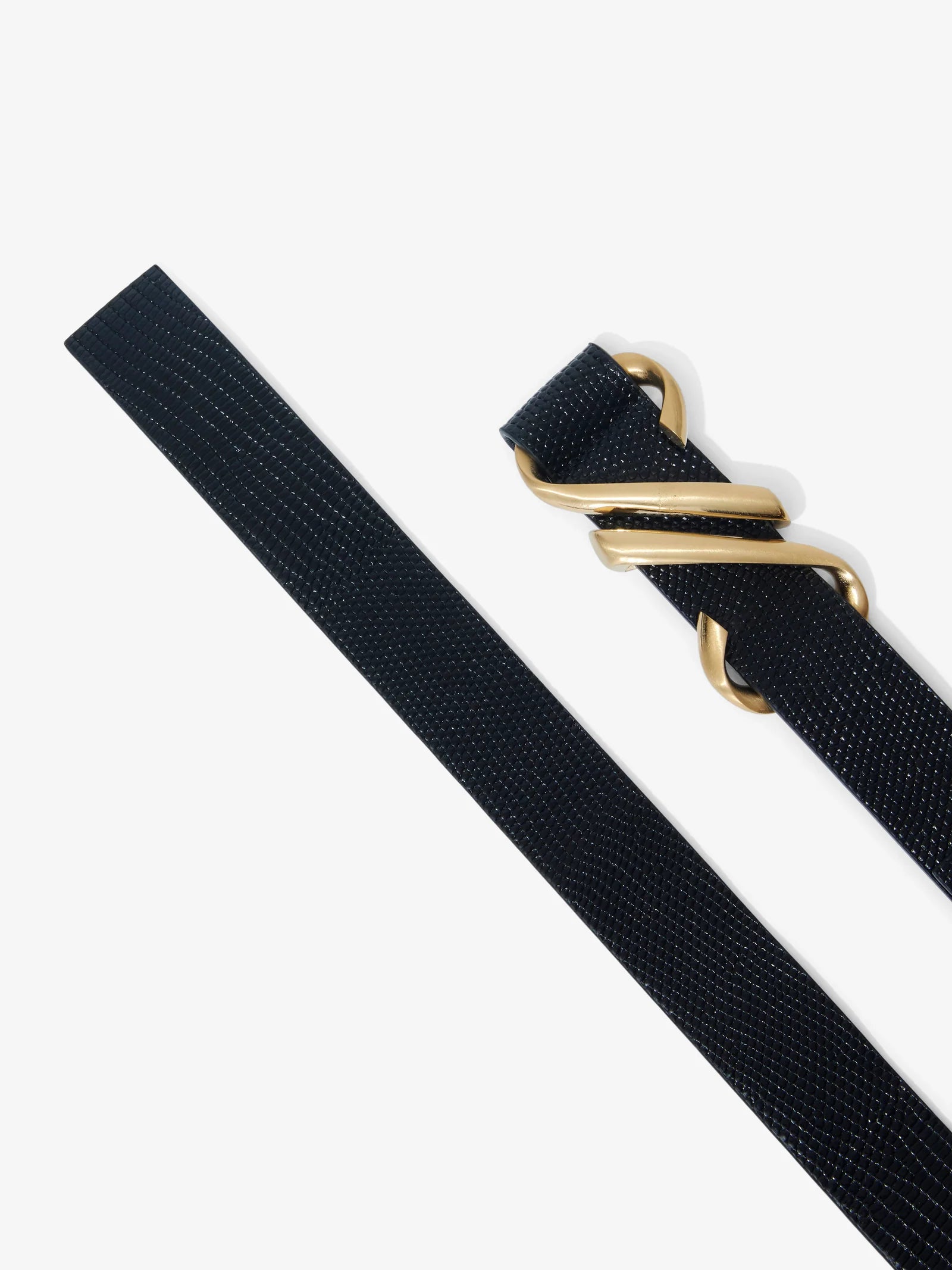 MONOGRAM BELT IN EMBOSSED LEATHER