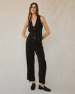 SAIGE OPEN HEM WIDE LEG CROP