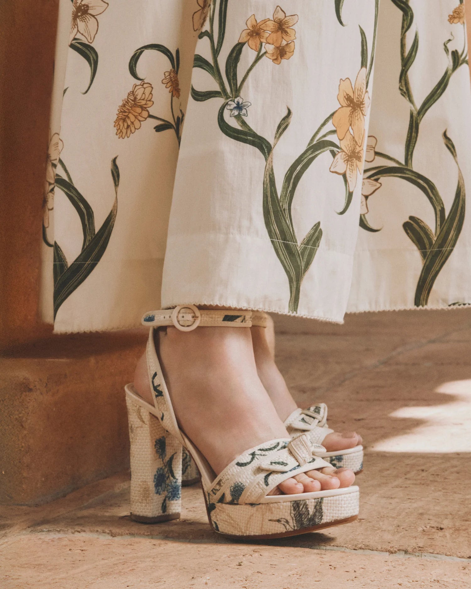 GROSGRAIN RAFFIA PLATFORM 120