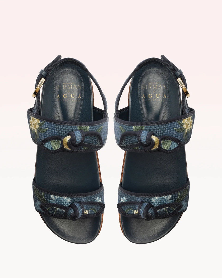 GROSRAIN RAFFIA SPORT SANDAL