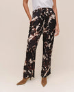 DRESSED UP TRACK PANT WITH STRIPE IN SHADOW FLORAL PRINT