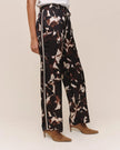 DRESSED UP TRACK PANT WITH STRIPE IN SHADOW FLORAL PRINT