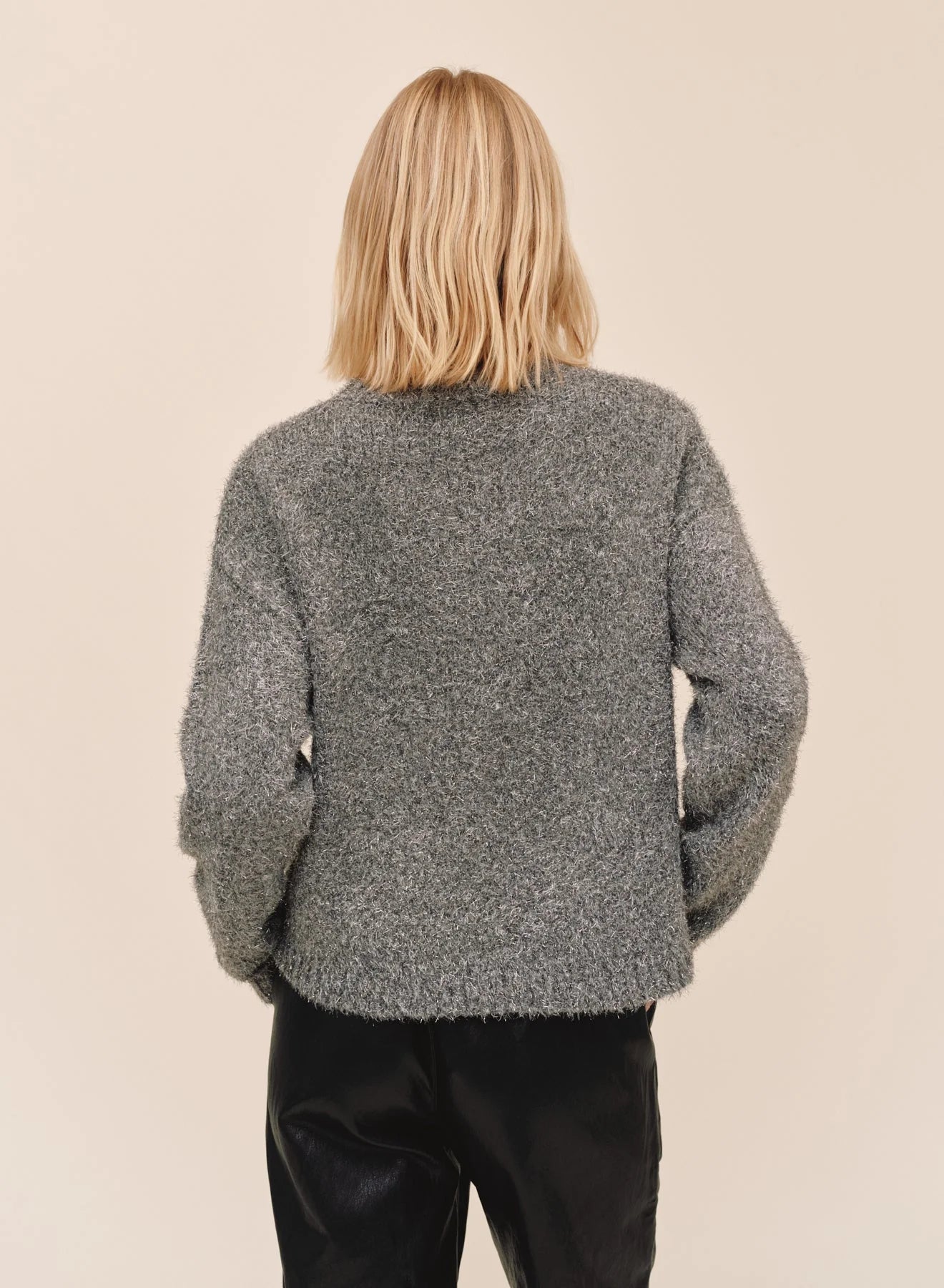 SLOUCHY SWEATER IN SHIMMER