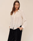 VELVET LONG SLEEVE CLEAN SHIRT