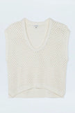 BECK OPEN KNIT CROPPED SWEATER