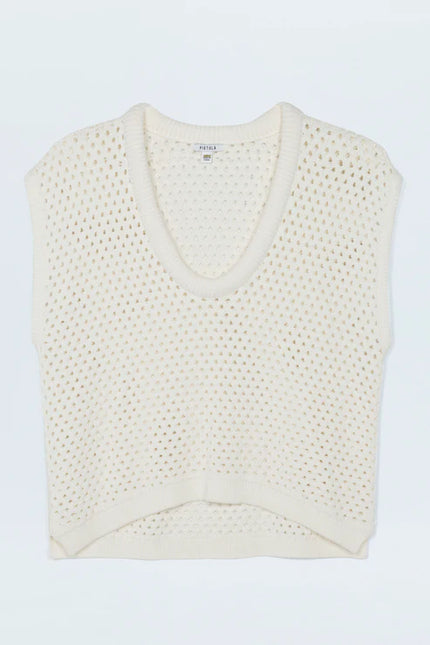 BECK OPEN KNIT CROPPED SWEATER