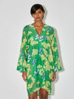 JASMIN PRINT SHORT KAFTAN DRESS