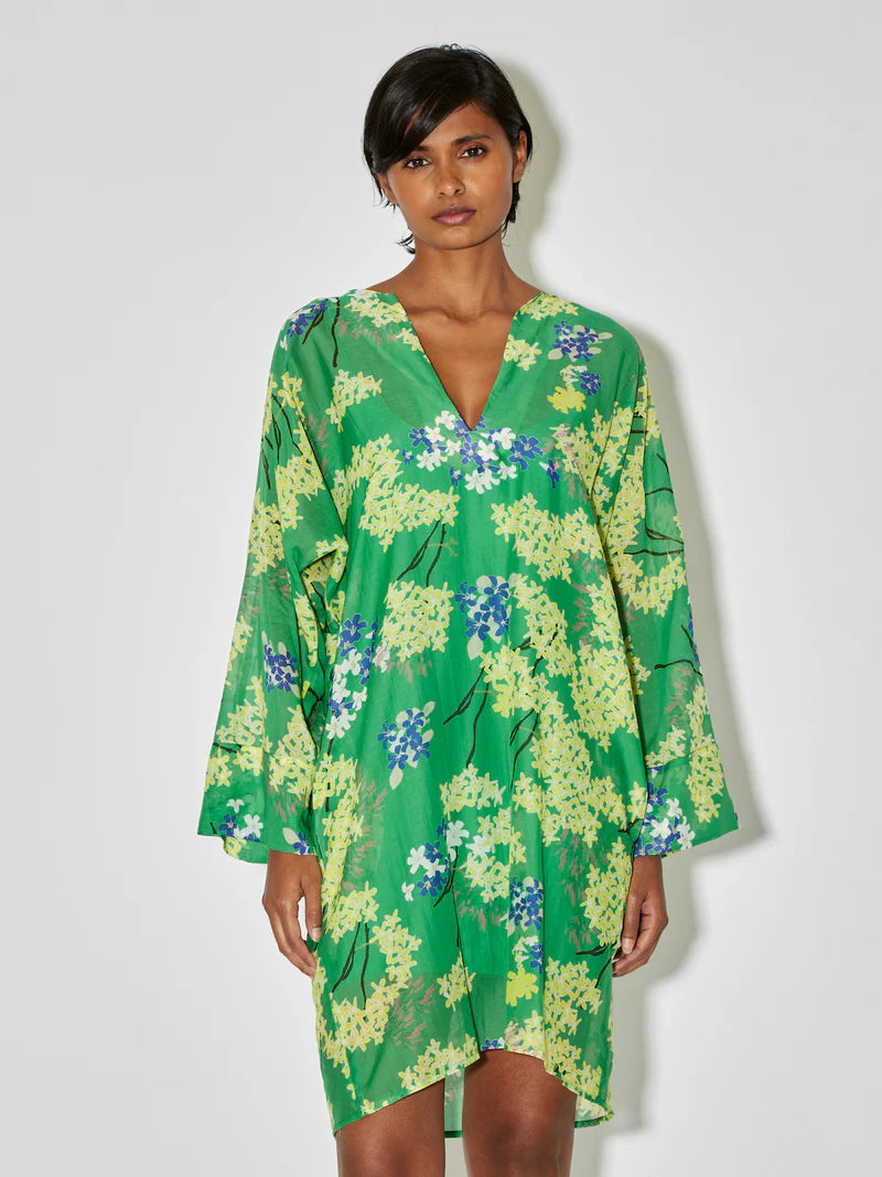 JASMIN PRINT SHORT KAFTAN DRESS