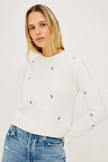 BETTIE SWEATER IN BLUE BUDS