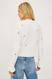 BETTIE SWEATER IN BLUE BUDS