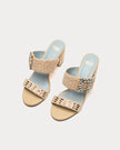 BETTY RAFFIA HEEL