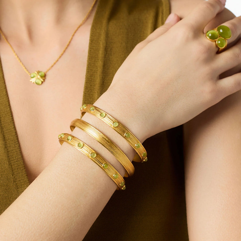 COBBLE STONE STACKING BANGLE MEDIUM