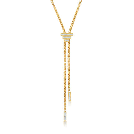 BAGUETTE BOLO NECKLACE