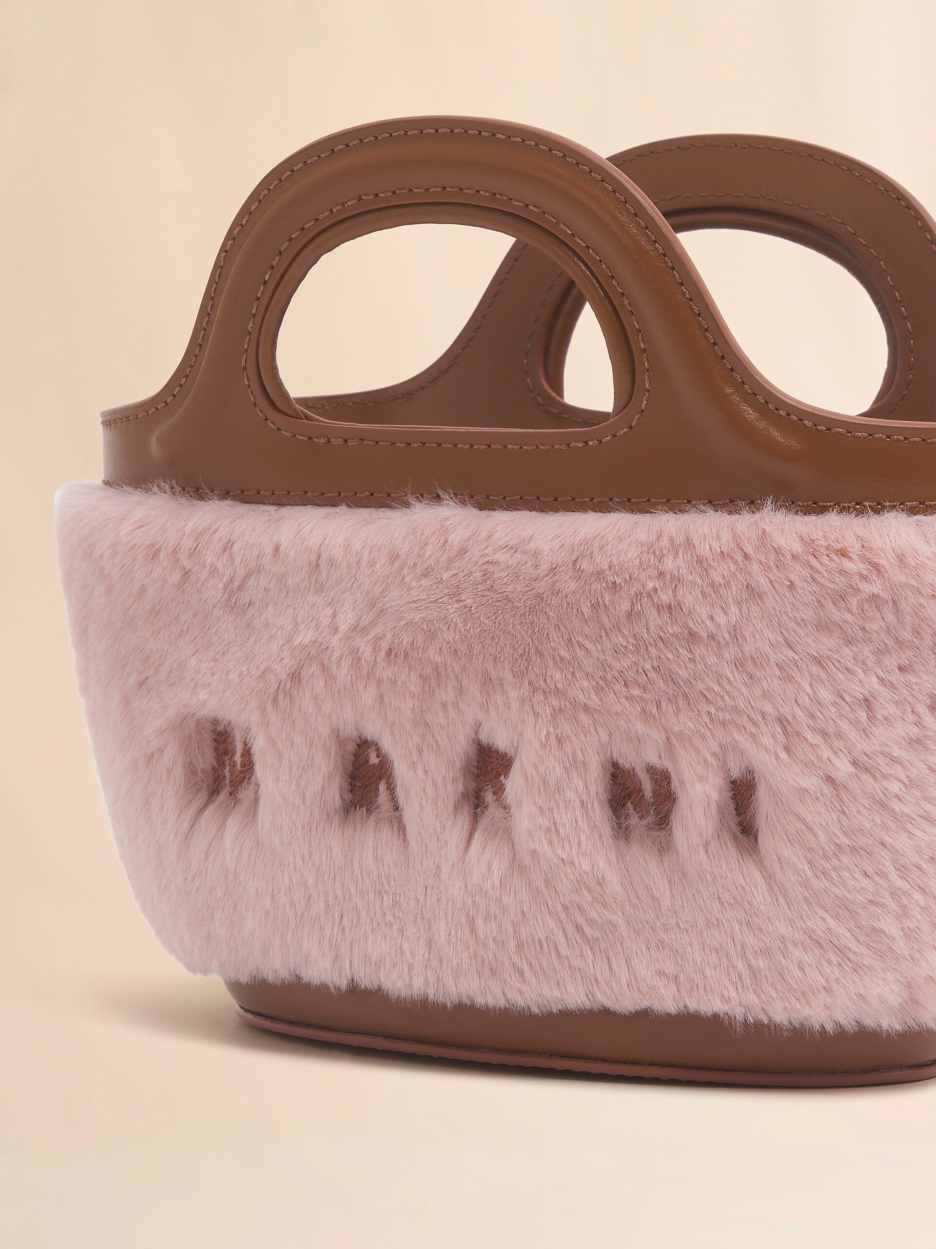 TROPICALIA MICRO BAG WITH FAUX FUR TRIM