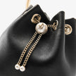BON BON BUCKET BAG WITH PEARL CLOSURE