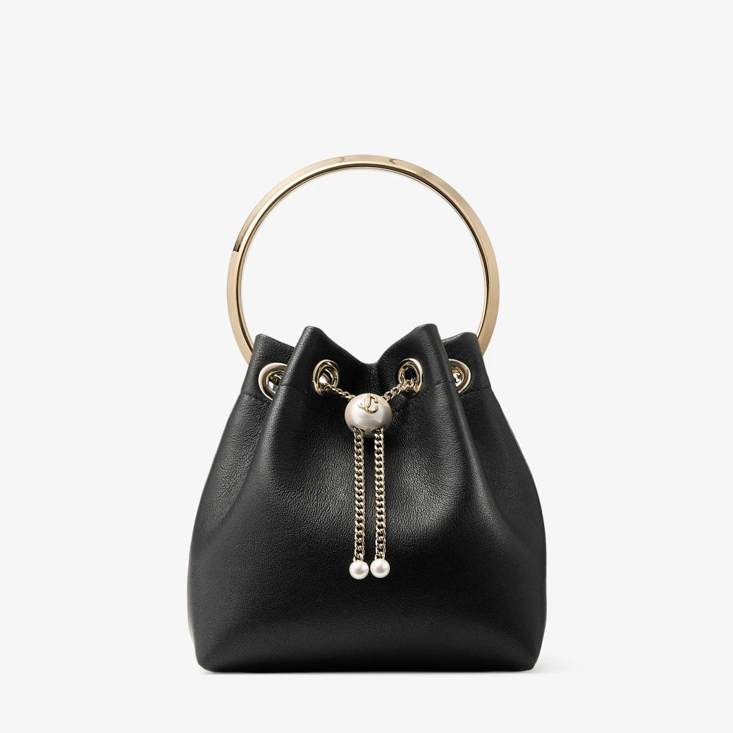 BON BON BUCKET BAG WITH PEARL CLOSURE