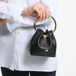 BON BON BUCKET BAG WITH PEARL CLOSURE