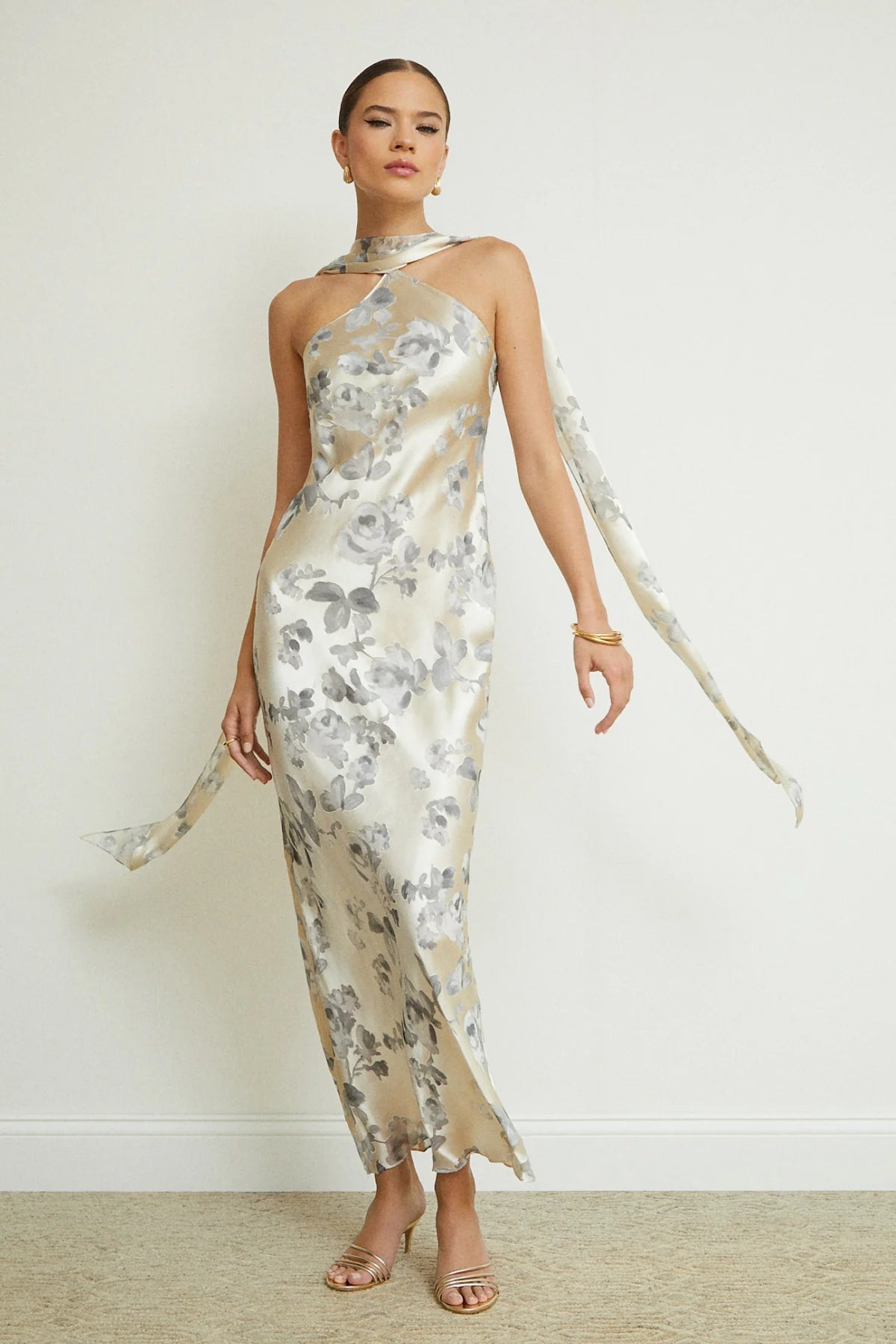 ASHTON MAXI IN SNOW PETAL