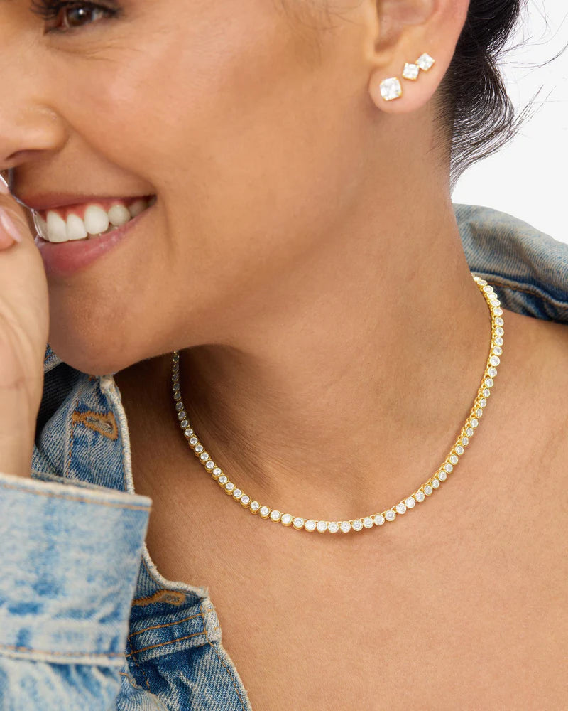 BARONESS TENNIS NECKLACE 15 INCH