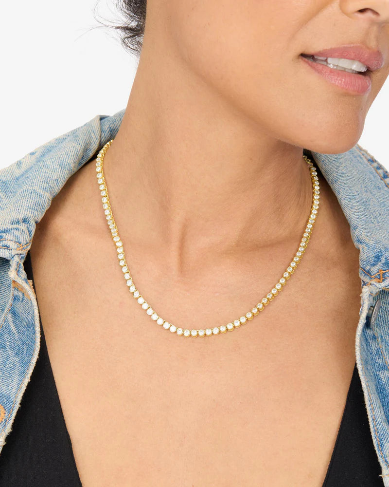 BARONESS TENNIS NECKLACE 18 INCH