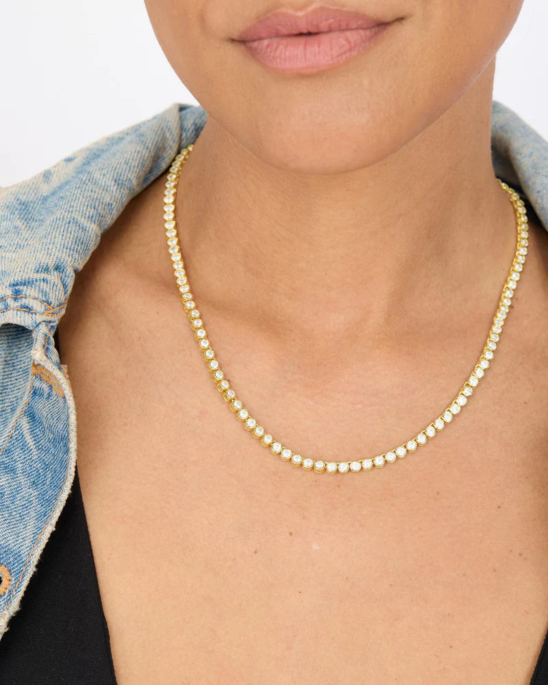 BARONESS TENNIS NECKLACE 18 INCH