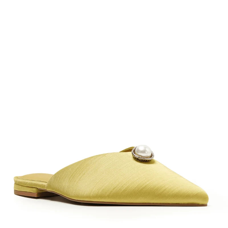 BEATRICE SATIN MULE