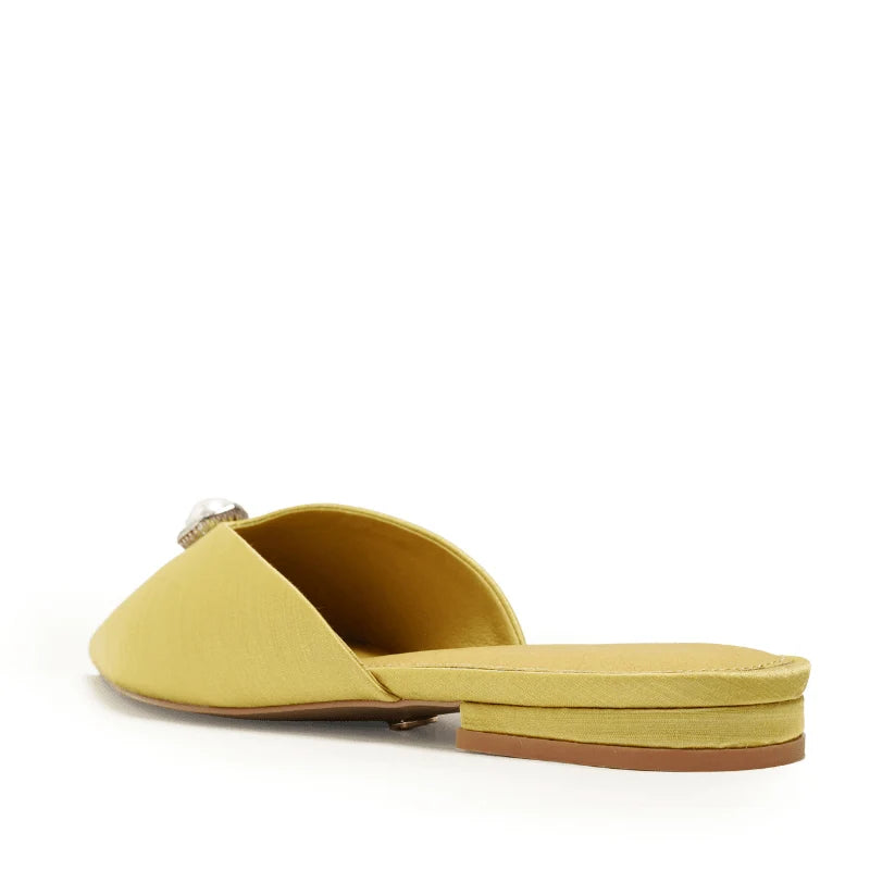 BEATRICE SATIN MULE