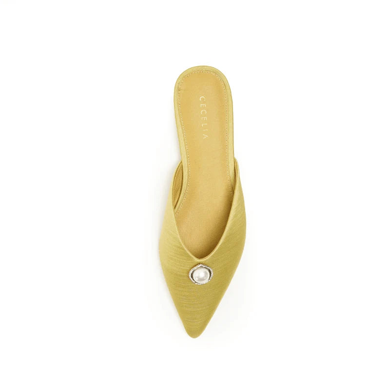 BEATRICE SATIN MULE