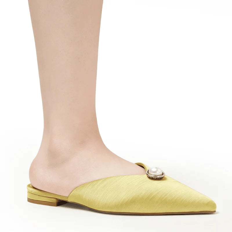 BEATRICE SATIN MULE
