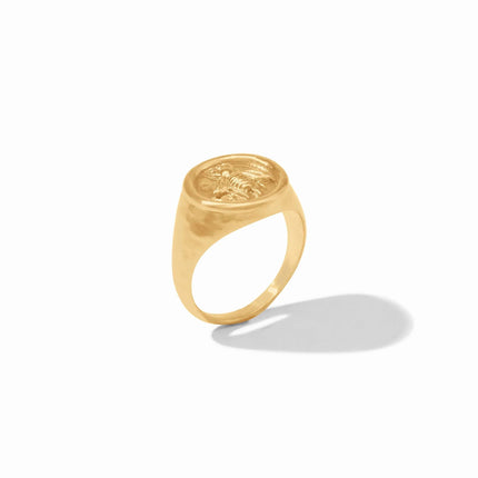 BEE SIGNET RING SZ 8