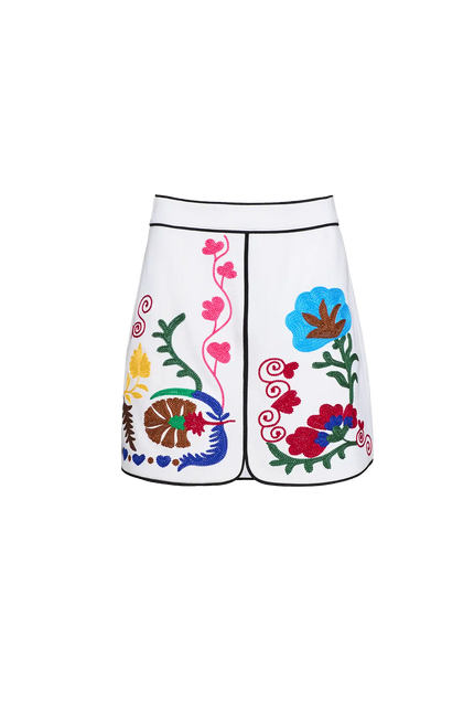 DOTTIE MINI SKIRT IN STITCHTOPIA