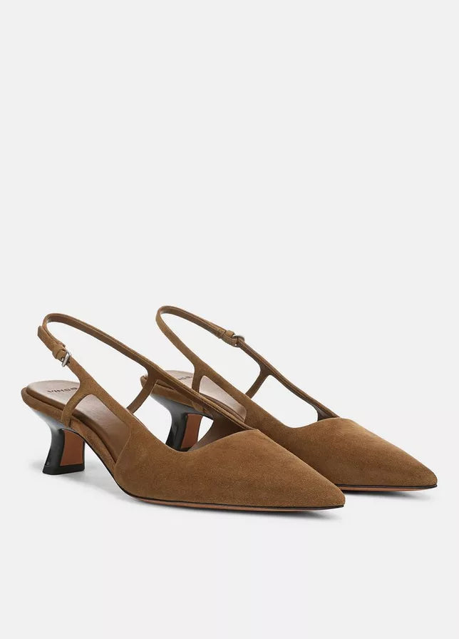 BIANCA SUEDE SLINGBACK HEEL