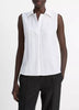 BOXY SLEEVELESS BUTTON FRONT SHIRT
