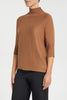 ASH RIBBED MOCK NECK SWEATER