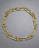 SOLANALES GOLD CURVED LINK NECKLACE